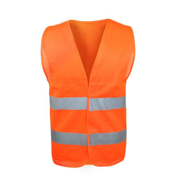 100% Polyester Knitted Fabric with Reflective Tape Safety Reflective Vest